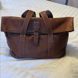 L.L. Bean RARE Vintage Leather Brown Tote Bag